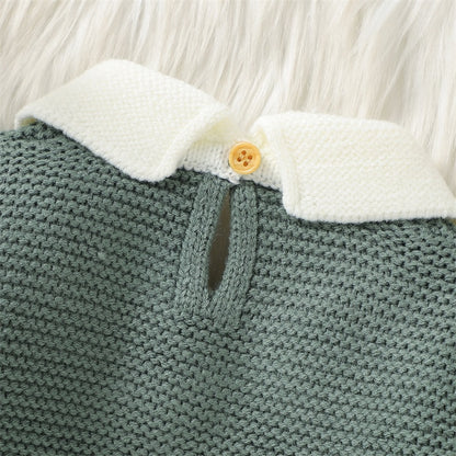 Lapel Knit Sweater