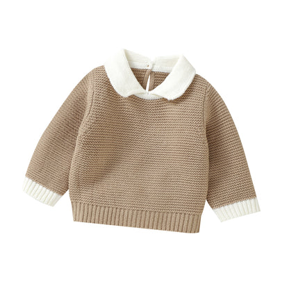 Lapel Knit Sweater