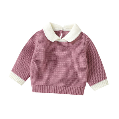 Lapel Knit Sweater